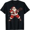 Santa Playing Lacrosse Funny Lacrosse Lax Player Christmas T-Shirt,Hoodie,Sweat