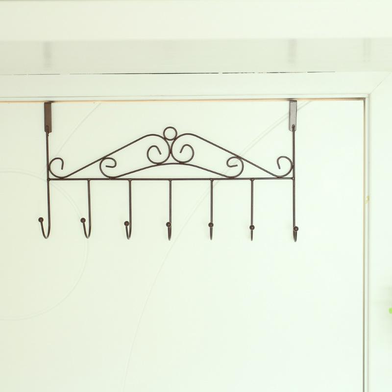 Raft metalic de depozitare fără perforații pentru ușă, cârlig pentru spate, pentru dormitor, fără cuie, pentru haine, pălării, cârlig, raft de depozitare pentru geantă