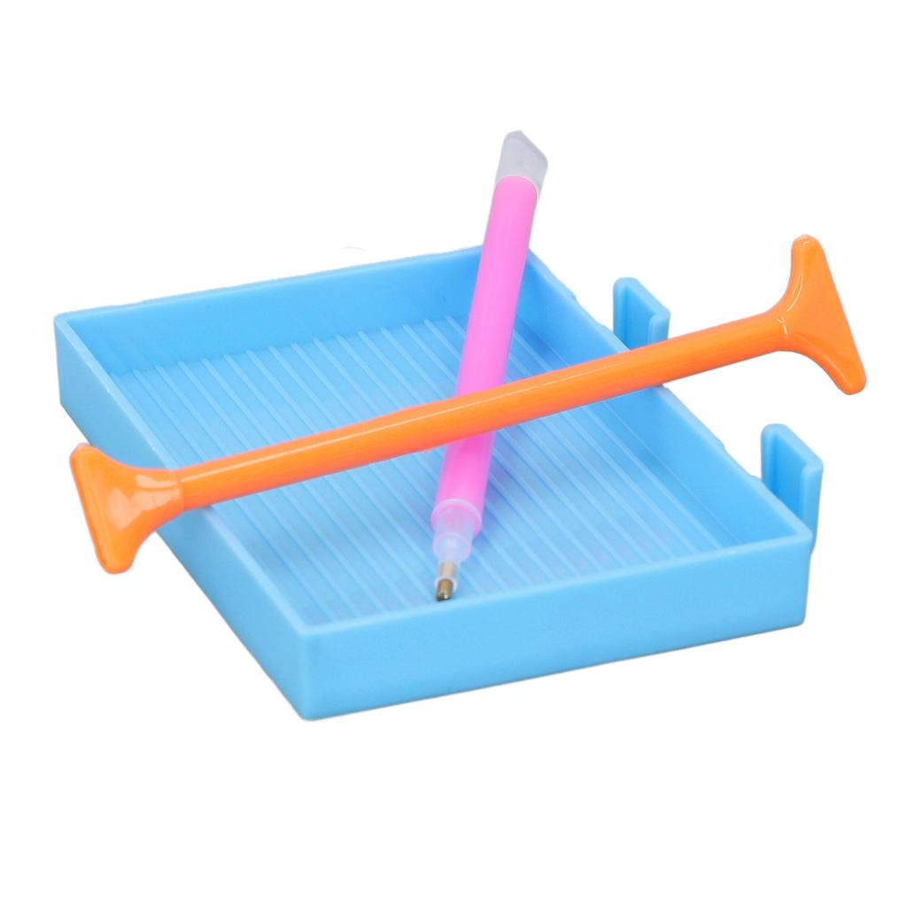 19 Pcs Set Rhinestone Painting Tool Kit 5 Rhinestone Paint Pens 3 Trays 10 Clay 1 Tweezer for DIY