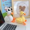 Adorable Plush Duck Scarf Toy Mini Keychain Wedding Toss Gift Cute Animal Doll
