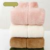Men Kids Boys Girls Winter Full Zip Up Warm Fleece Jackets Women's Sherpa Jacket Thicken Thermal Outdoor Fluffy Coat Zip Pocket Outwear