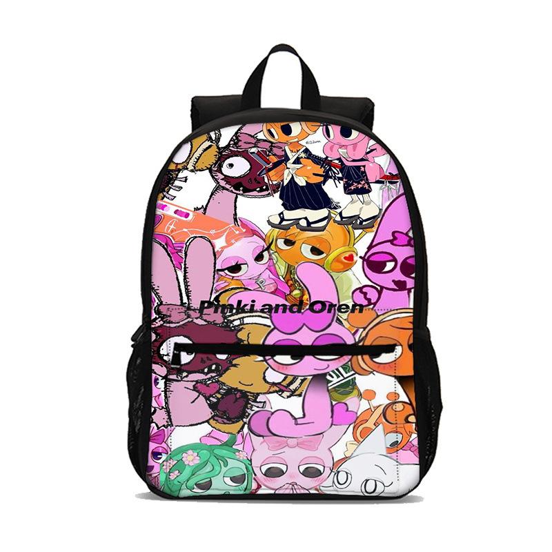 Sprunki Ritim Kutusu Oyunu Cep Cepli Öğrenci Sırt Çantası