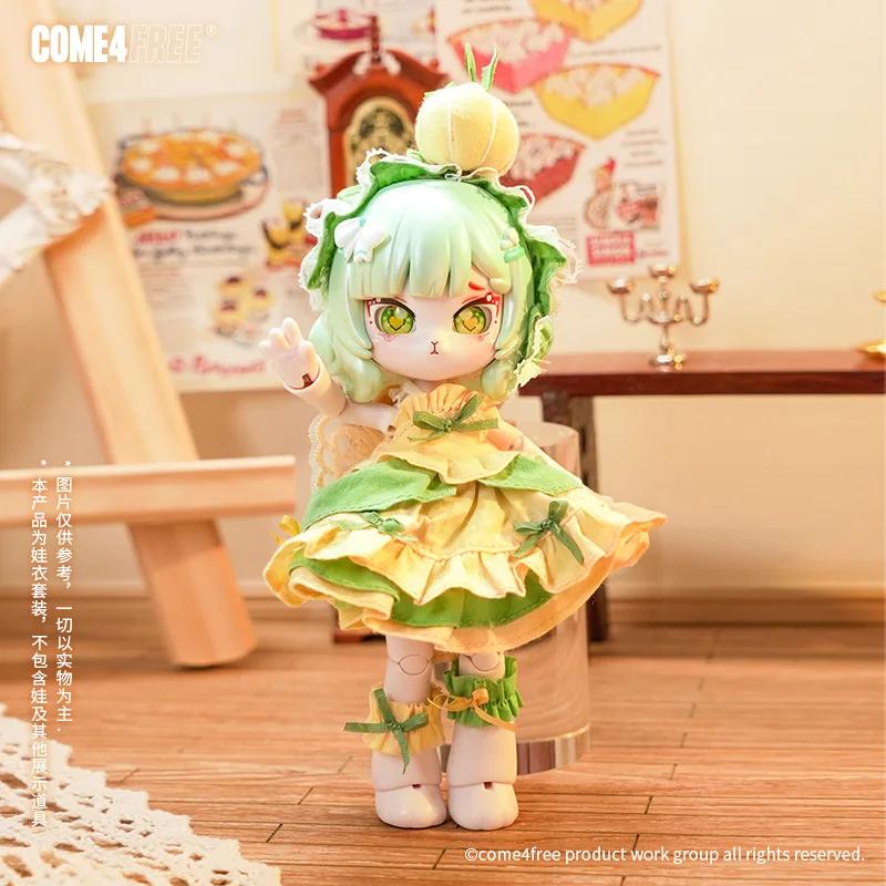 COME4FREE Daily Series 12 Bjd Doll Clothes OB11 Doll Girls Diy Skirt Toys Cute Action Figure Accessories Cartoon Decor Gifts