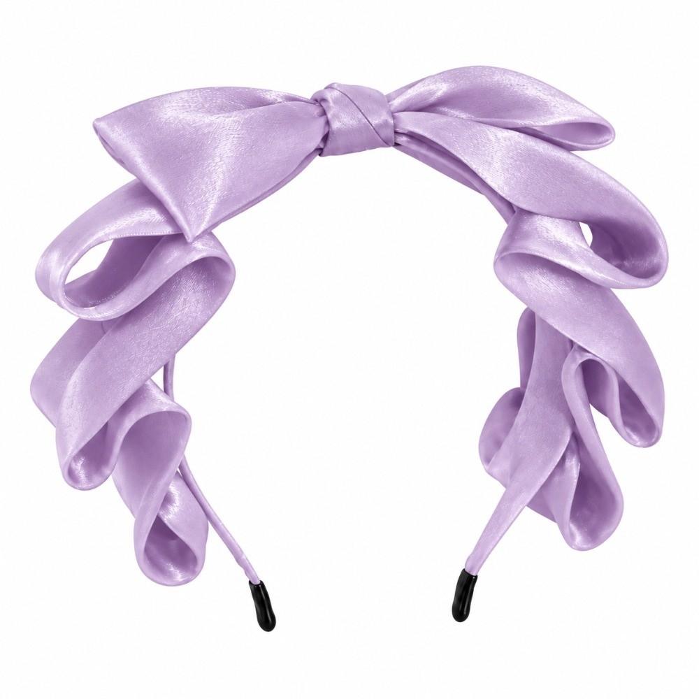 Organza Lolita Headband Big Bow Ribbon Headpiece Sweet Cosplay Hair Accessory  Princess Costume