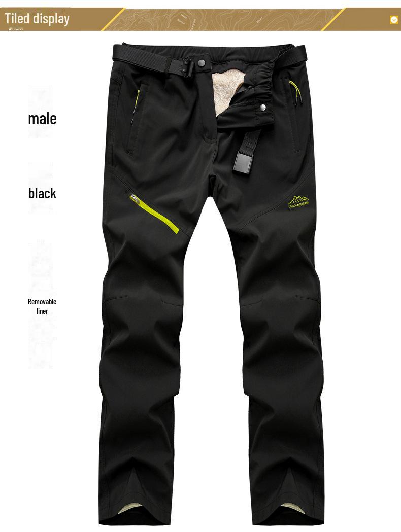 

Зимние боевые брюки 2022 года: С флисовой подкладкой, теплая, морозостойкая, съемная подкладка, ветрозащитная и водонепроницаемая для мужчин и женщин 4XL