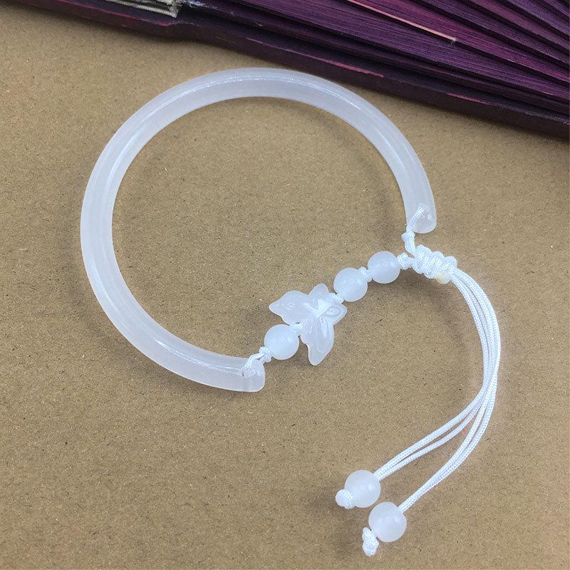 2025 Artistic Chinese Retro Lotus Bamboo Bracelet - Unique Bead Design
