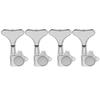 Musiclily Pro electric bass tuning chrome 4-in-line pegs,