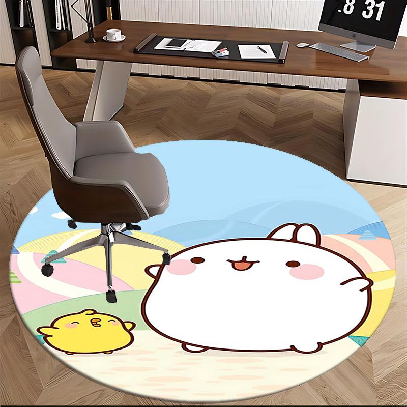 Cute Animal Toy, Goods Chair mat Round Rug Office carpet, Non slip, Suitable for Living Rooms, Bedrooms Decor.1205498a