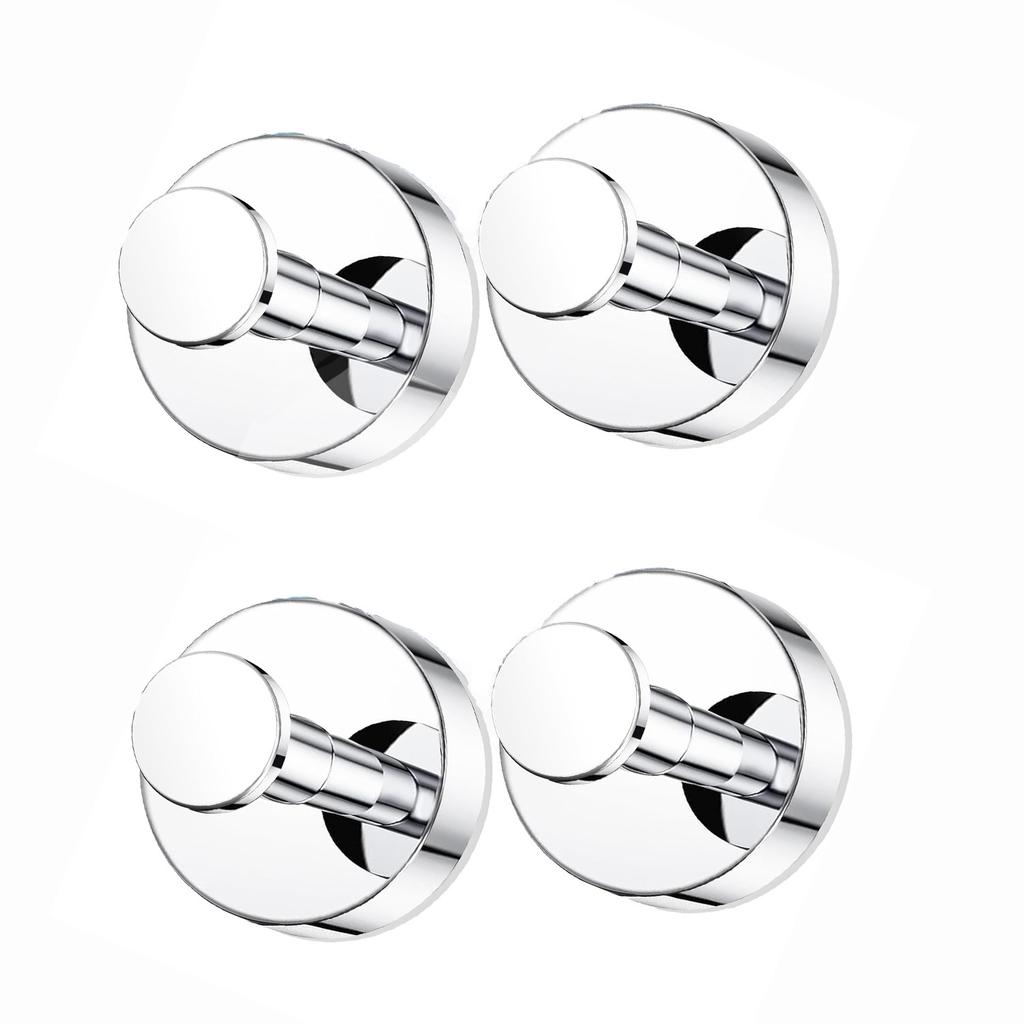 2/4/6pcs Reusable Suction Cup Hook Bathroom Kitchen Glass Tile Suction Cup Hook Hanging Clothes Bath Ball Towel Chrome Hook