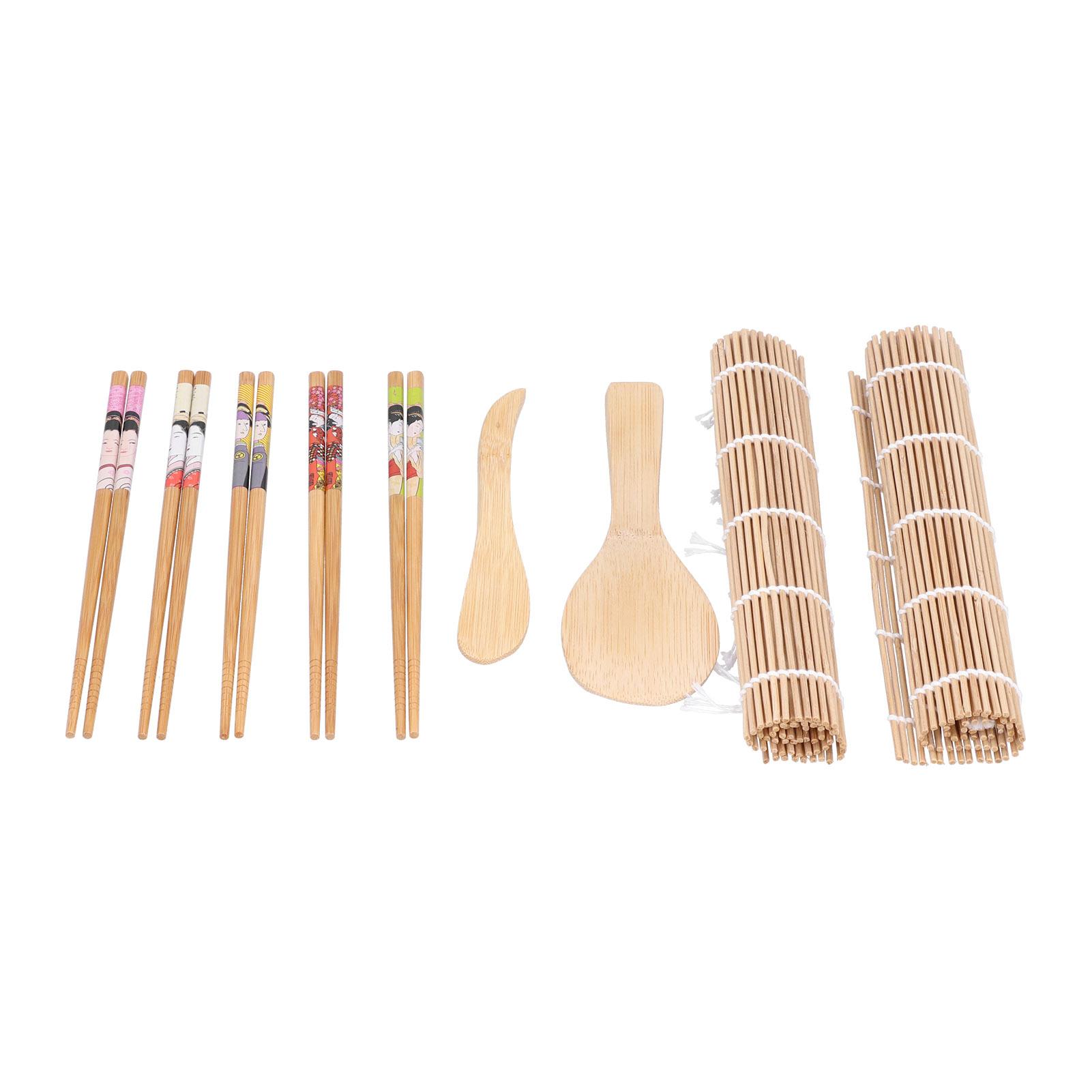 

Sushi Making Kit Bamboo Rolling Mat Chopsticks Sushi Maker Set Gift for Beginners