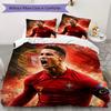 Set Copripiumino con Modello C Ronaldo Copripiumino Federa Decorazione per la Casa Regalo di Compleanno (1 * copripiumino + 2 * federe senza imbottitura)