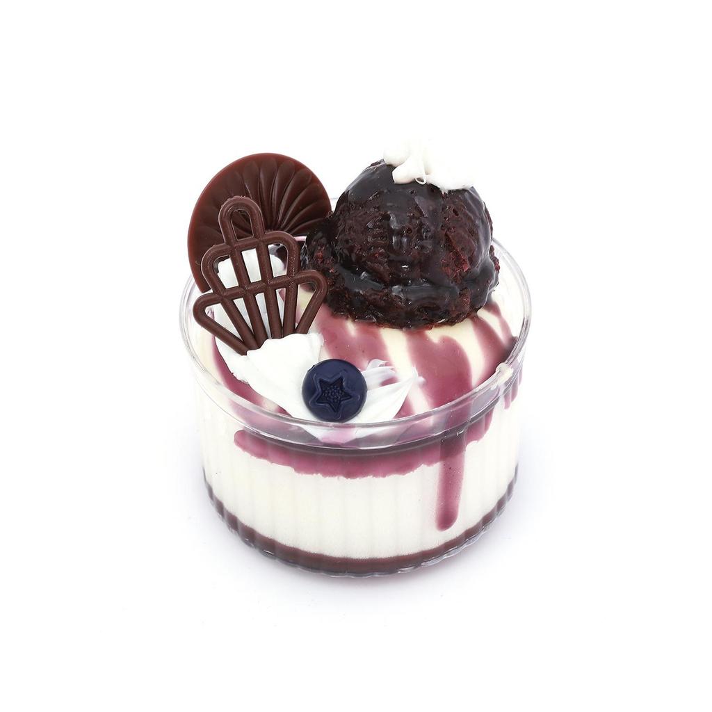 Miniature Cream Cake with Jam and Fruit Design Refrigerator Magnet