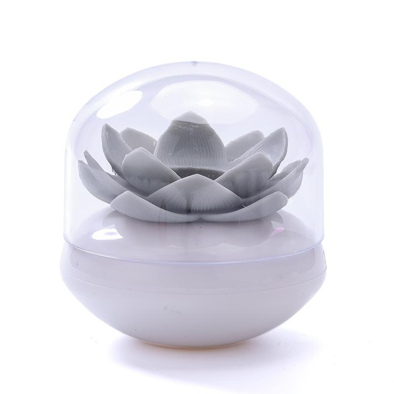 Exquisite Lotus-shaped Cotton Swab Box, Portable Cotton Swab Holder, Toothpick Storage, Covered Cotton Swab Seat