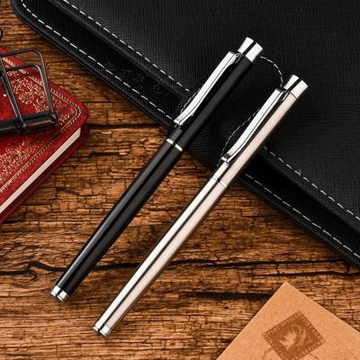 Metal Signature Pen, Advertising Pen, Business Gift Pen, Neutral Fountain Pen, Orb Pen Can Be Added.
