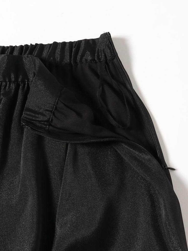 Ray Beams Women's Sheer Gathered Flare Skirt, Black 0