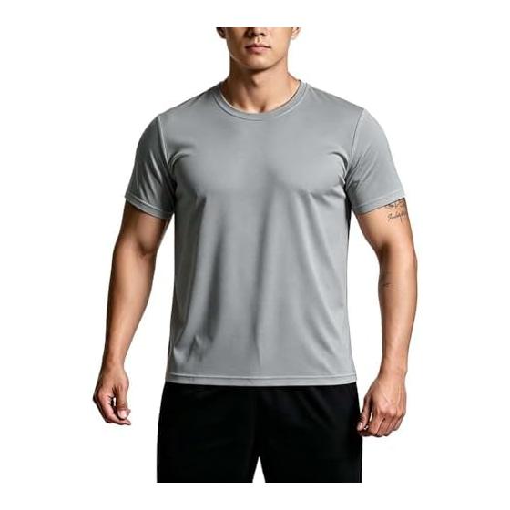 [Mezuratinn] Men s T-Shirt, Short Sleeve Training Wear, Quick Drying, Summer Clothes, Short Sleeve Shirt, Teeshat Men s, Large Size, Quick Drying,