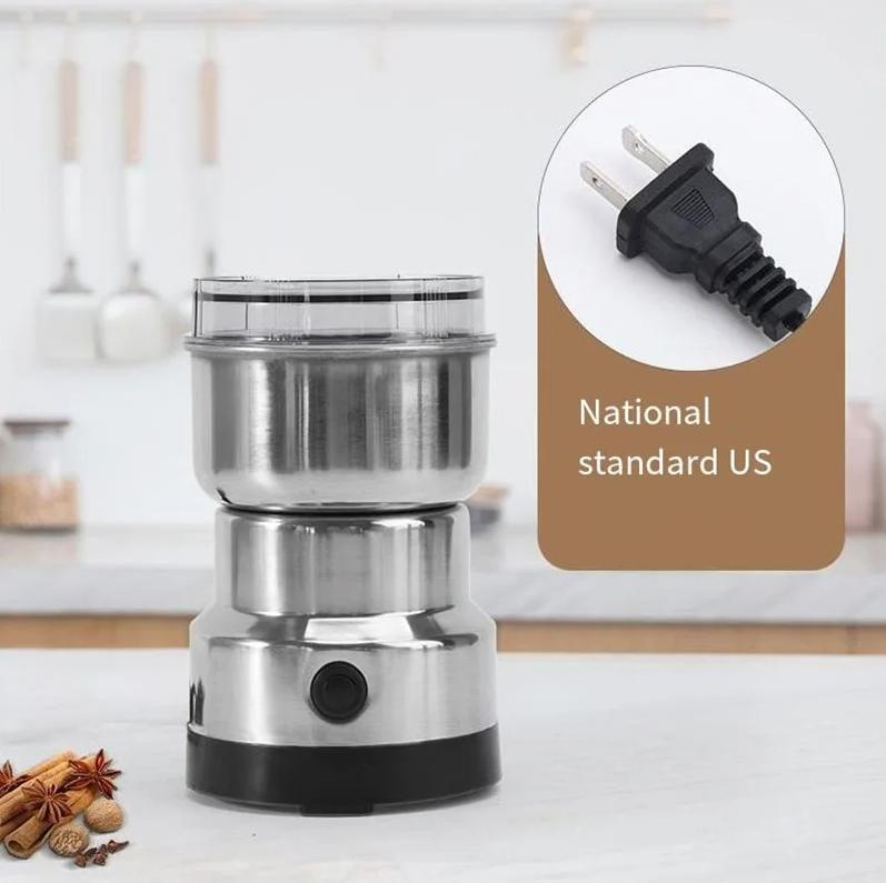 Upgraded latest kitchen multifunctional 4-leaf cereal grinding coffee chopped home electric coffee grinder nut bean flavor mixer