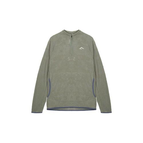

Nike Походная однотонная футболка с полумолнией, воротником-стойкой и длинным рукавом FB7536-053 EU L серый