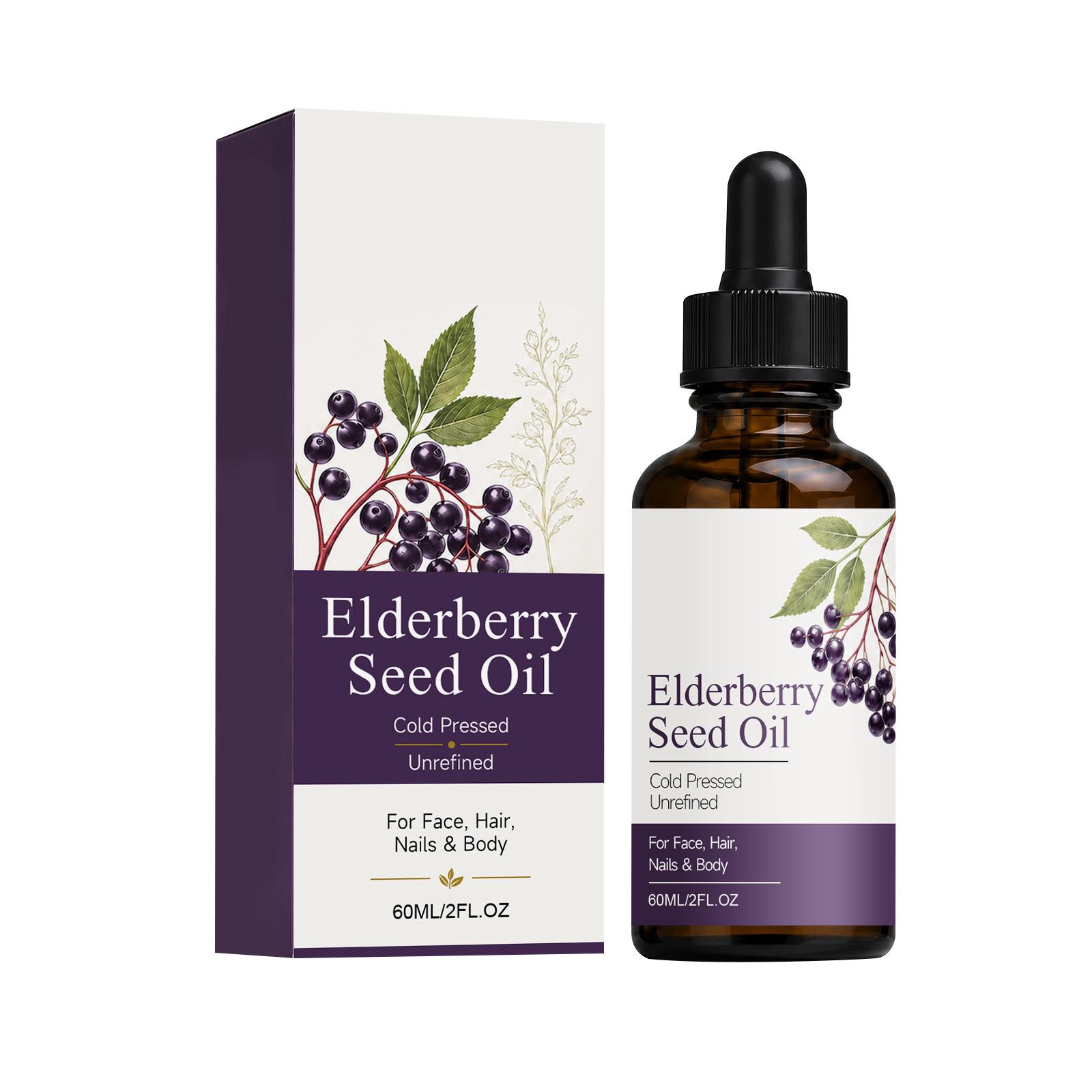 Elderberry Seed Oil Moisturizing Face Oil Natural Hydrating Serum фиолетовый
