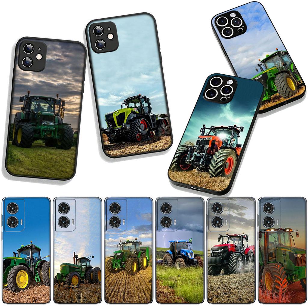 for Samsung Galaxy S25 S24 S22 S23 FE Ultra Plus A56 A05 A06 A15 A16 A55 S7 Edge Phone Cover Case Farms Vehicles Tractors Casing