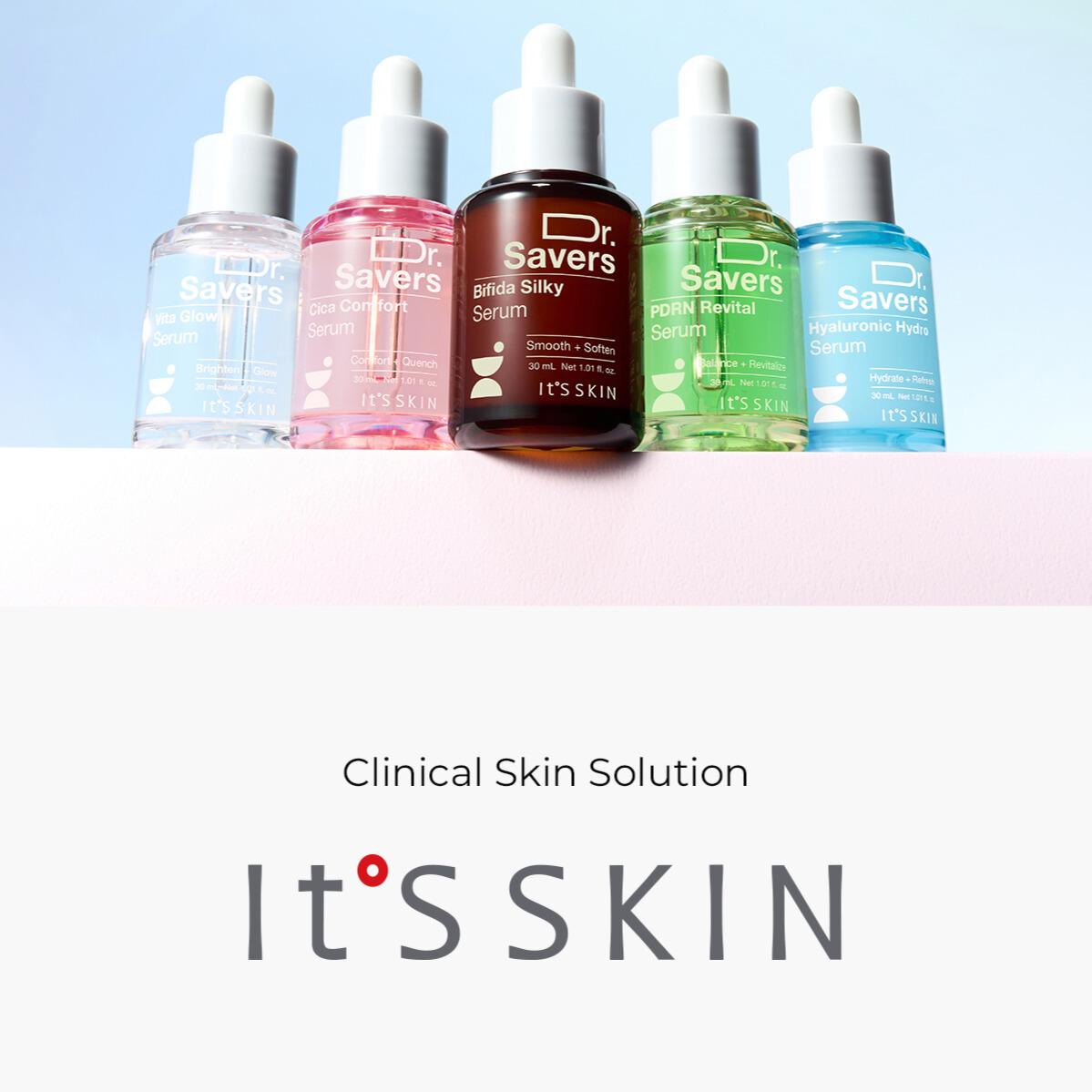 

It s Skin Dr.Savers Vita Glow/ Bifida Silky/ Cica Comport/ Hyaluronic Hydro/ PDRN Revital Serum 30ml Moisturizing, Korean Cosmetics, Kbeauty PDRN Revital