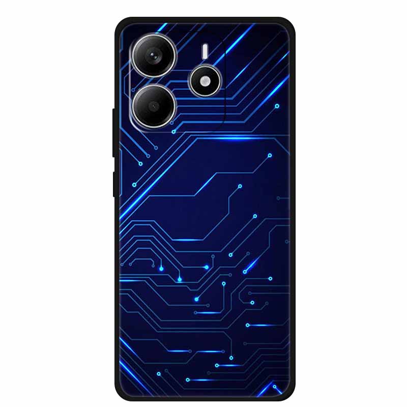 Pour Redmi Note 14 4G GLOBAL Coque Animaux Silicone Souple TPU Étuis de Téléphone Housse Arrière pour Xiaomi Redmi Note14 4G Protecteur Coque