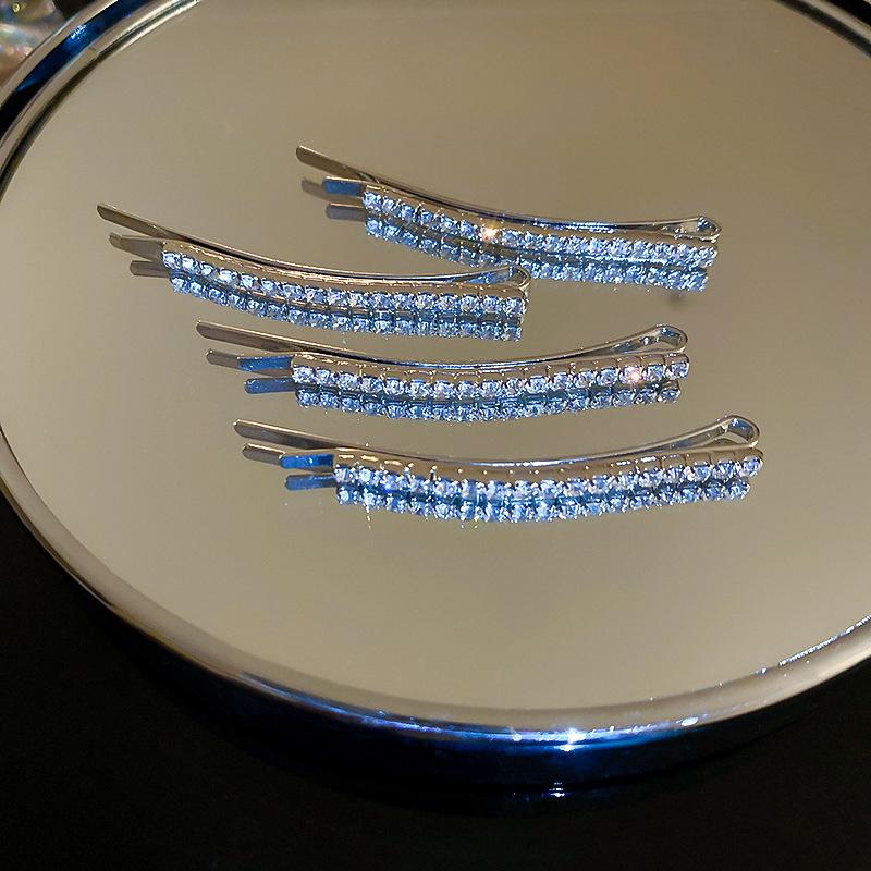 Holiday style retro silver diamond-encrusted wind fringed hair accessories ethnic style bangs hairpin BB clip headgear travel