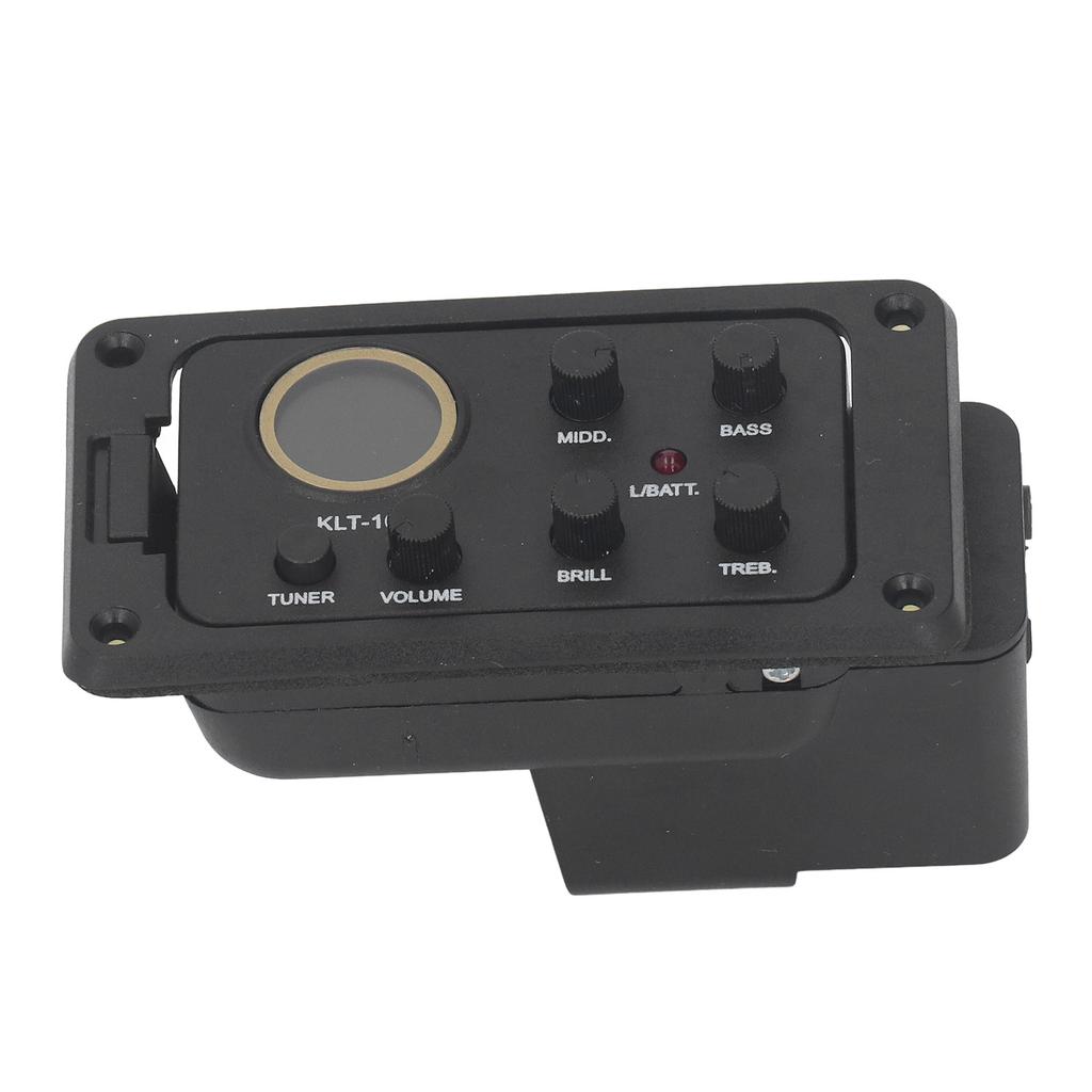 4 Band EQ Equalizer Preamp Amplifier Piezo Pickup Tuner Acoustic Guitar Equalizer with LCD Display S