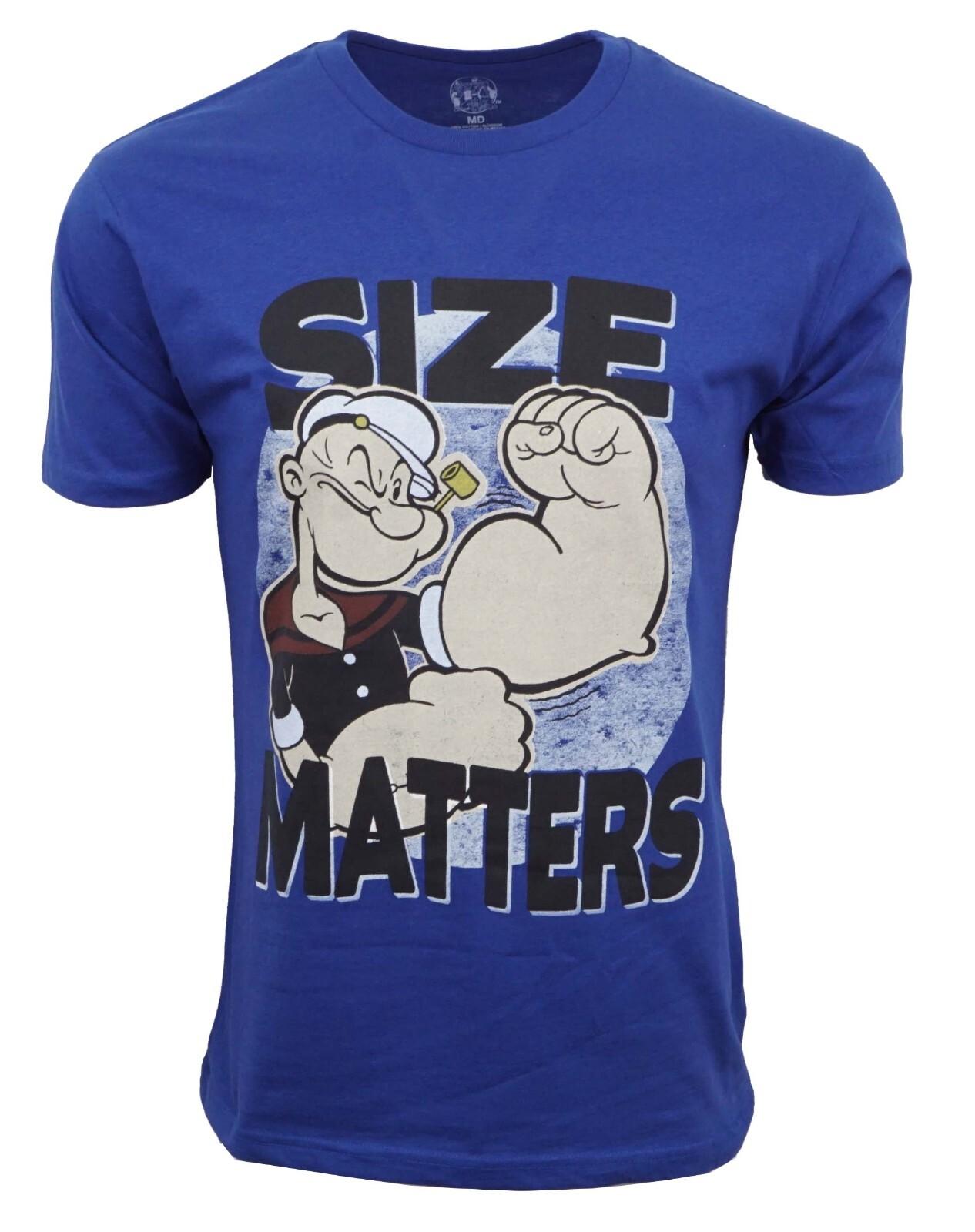 POPEYE SIZE MATTER MENS T SHIRT XXXL