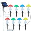 Colorful Mushroom LED Solar Lawn Lamp External Solar Lights Wedding Camping Party Home Decoration Garden Summer Decor Light
