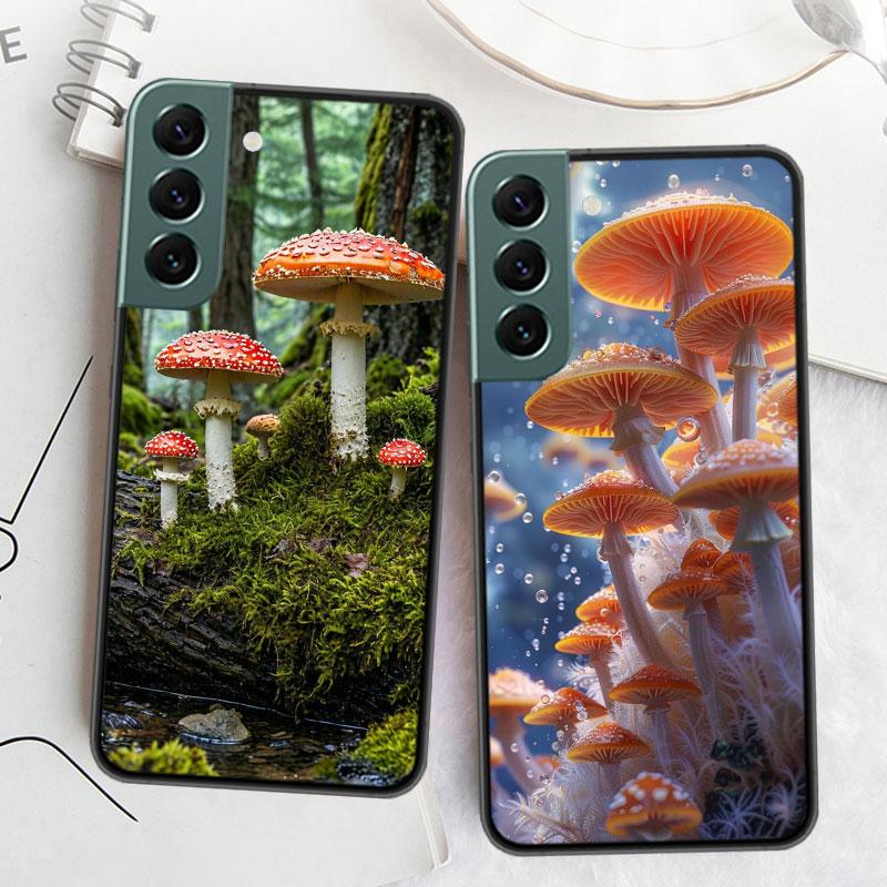 Fungal Aesthetics Phone Case For Samsung Galaxy S22 S25 Ultra S21 S10 Plus S26 Edge S20 S23 S24 FE Cover Silicone Soft TPU C