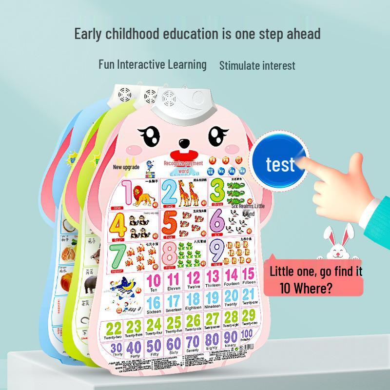 Children's Sound Book: Word Recognition & Pronunciation Educational Toy with Word Cards