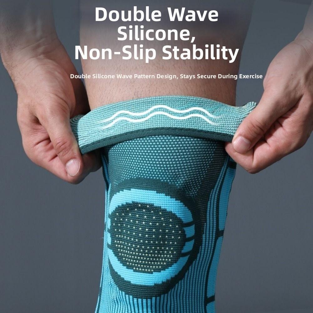High Elastic Knee Brace Breathable Sports Knee Pad Professional Knee Compression Sleeve Soccer