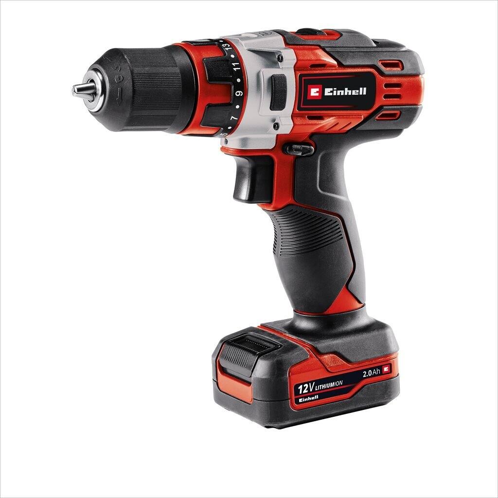 Дрель-шуруповёрт Einhell TE-CD 12/1 Li +22+CL (2x2.0Ah)