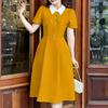 ZANZEA Womens Summer Casual Elegant Short Sleeve Dress