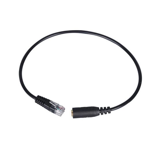 30cm 3.5mm Smartphone Headset to RJ9 Plug Converter Adapter Cable for Telephone