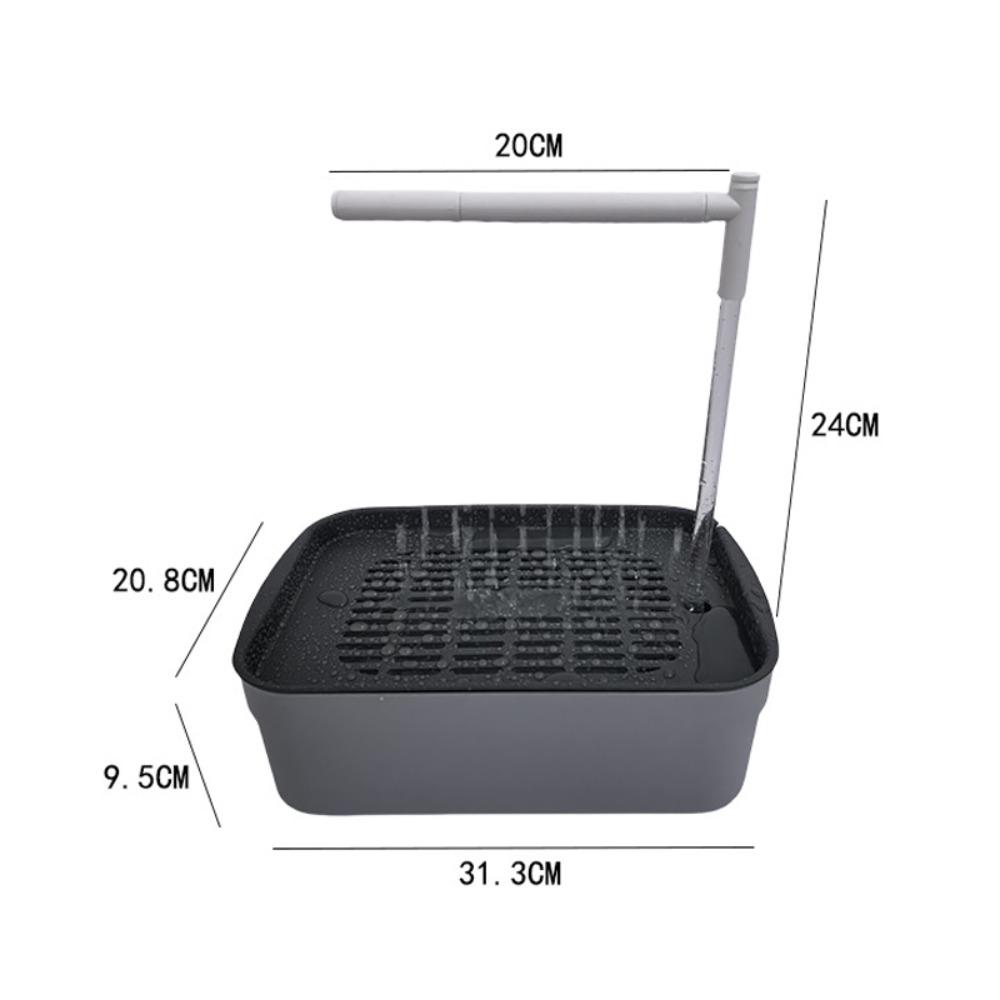 USB Parrot Bird Bath Tub Automatic Bird Bathtub Shower Fountain  Pet Supplies