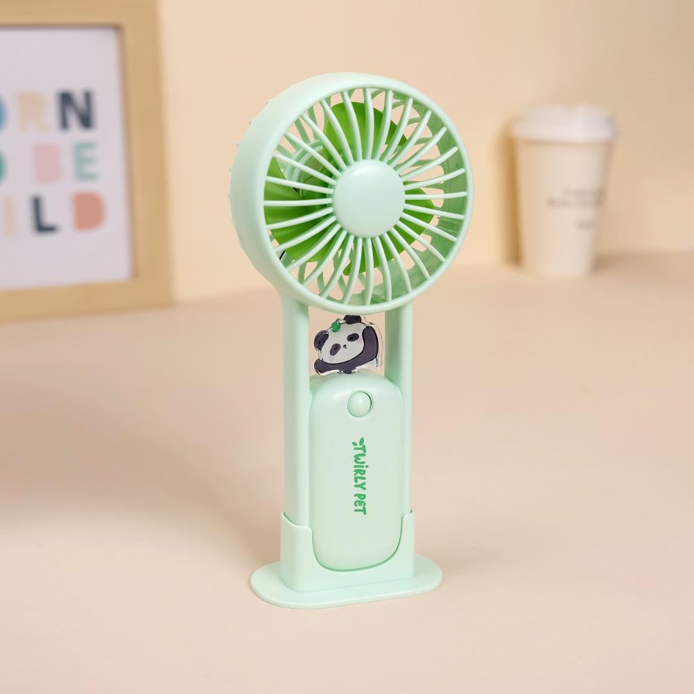 Compact USB Rechargeable Cartoon Fan for Desktop & Outdoor Use Cartoon Desktop Fan