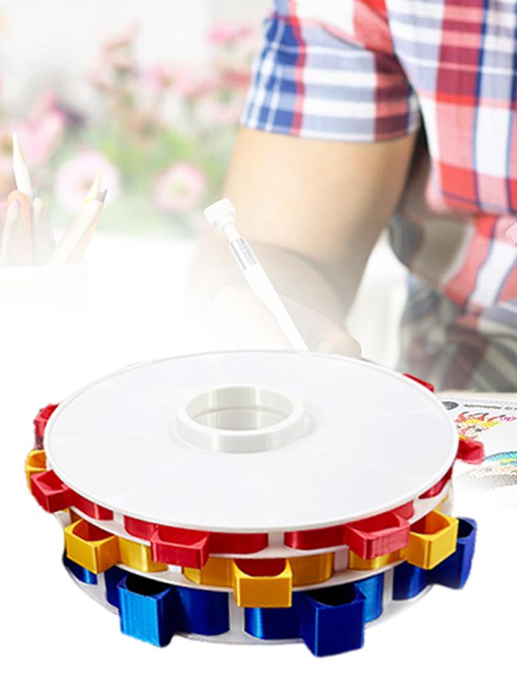 Organizador de Bandeja Giratoria para Pintura de Diamantes Kits de Bandejas de Arte de Diamantes Impresión 3D Suministros para Pintura de Diamantes