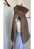 Autumn/Winter Mink Fur High Collar Sleeveless Vest Shawl 