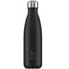 Bouteille Isotherme - CHILLY'S - Monochrome Noir 500 Ml - 24h Fraîcheur - 12h Chaleur - Étanche