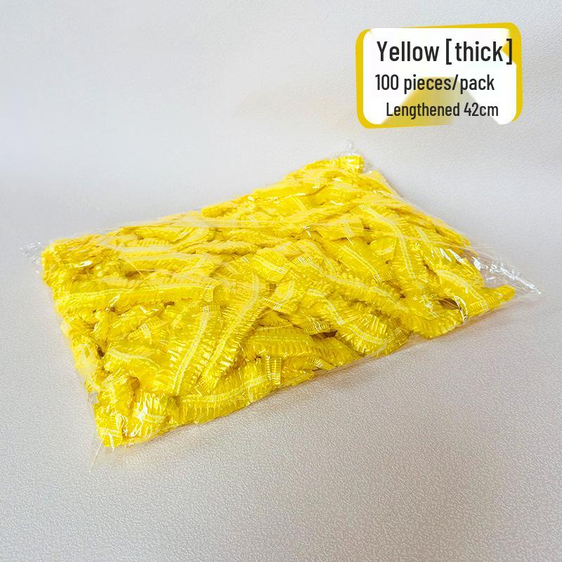 Hochdruck Einweg-Duschhaube - Transparent gestreiftes dickes PE-Plastik für Salon- & Hotelgebrauch