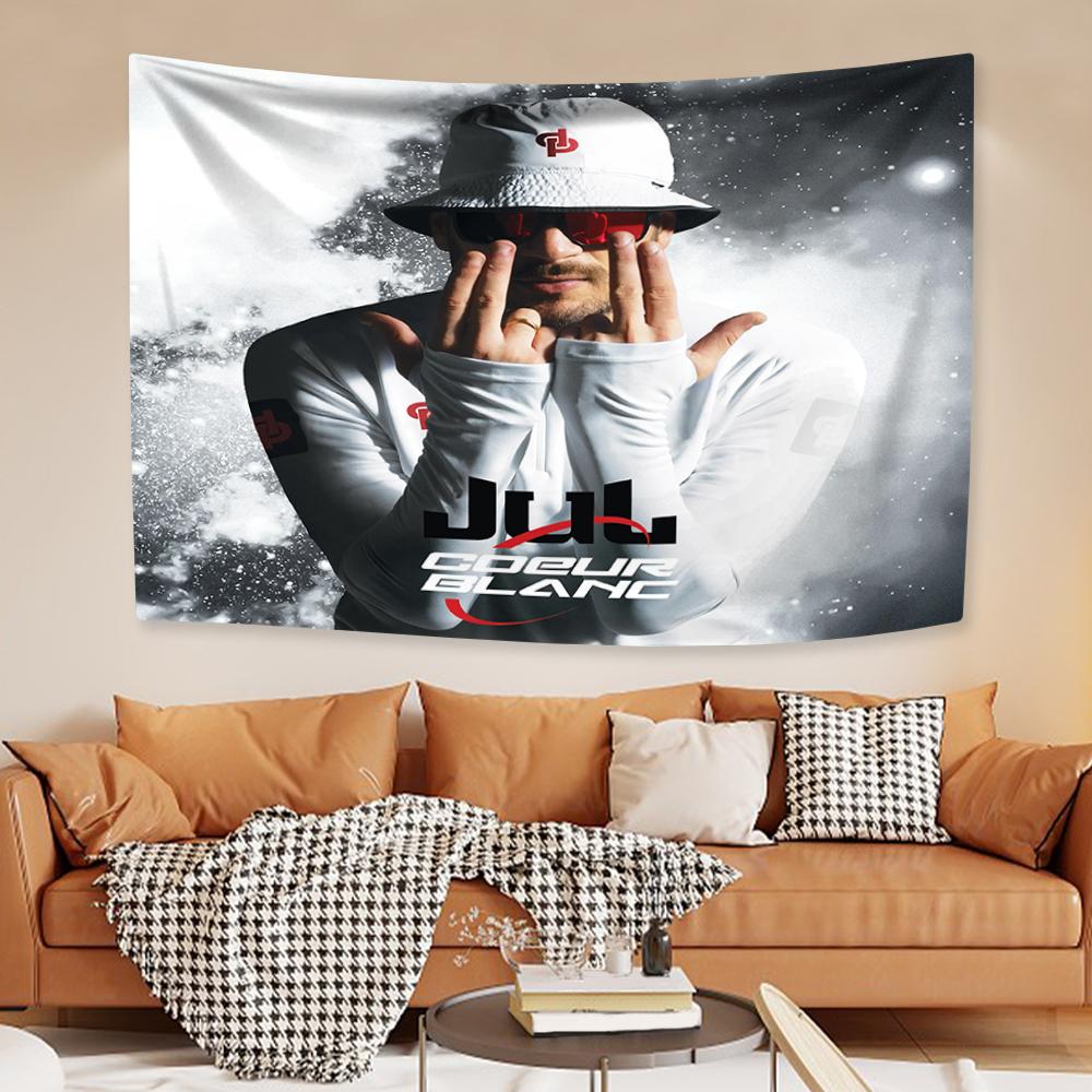 

Jul C est Pas Des Lol Flag Album Cover Tapestry Rapper Poster Tarot Hippie Room Bar Cafe Home Decor Concert Banner 29x37in
