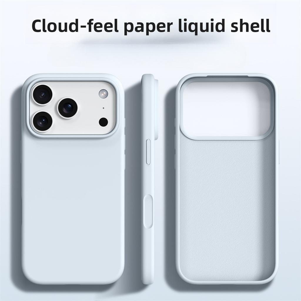Custodia per Telefono in Silicone Liquido per IPhone 17 Pro Max Copertura Protettiva Morbida con Paraurti per IPhone Air 16E 16 15 14 13 Pro Max Funda Cases