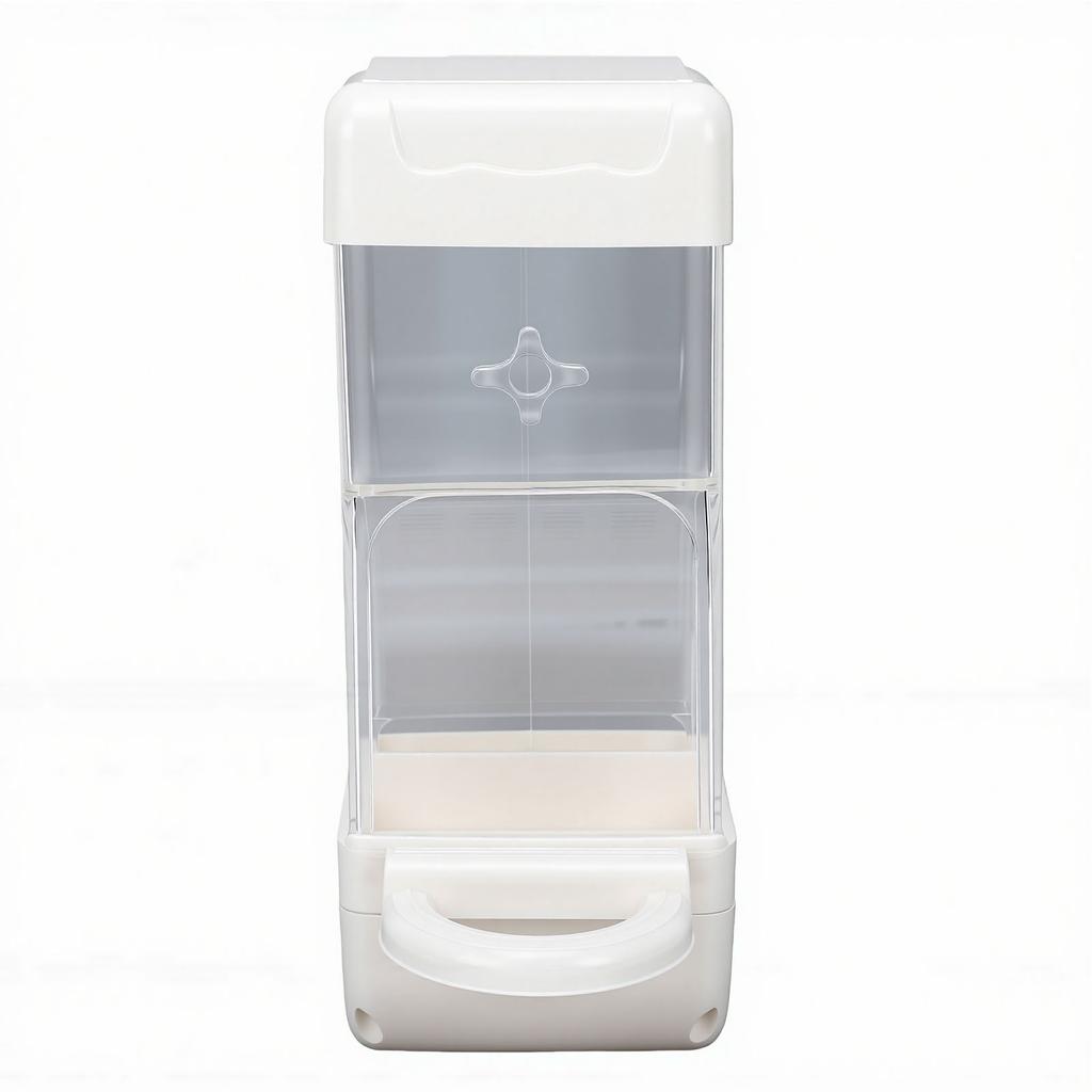 Bird Cage Feeder Squirrel Proof Parrot Feeder Food Dispenser Detachable Easy Refill Generous Storage