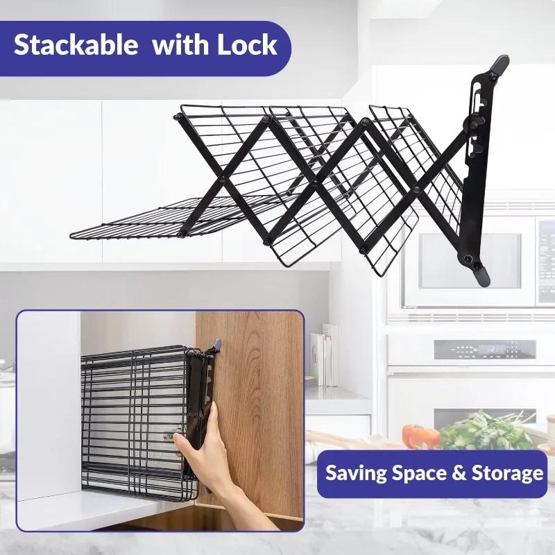 2Pcs Outdoor Camping Dining Rack Iron Shelf Storage Portable Storage Rack Picnic Rack Foldable Table Barbecue Special Tools
