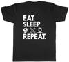 Eat Sleep Teaching Repeat Mens Unisex T-Shirt Tee