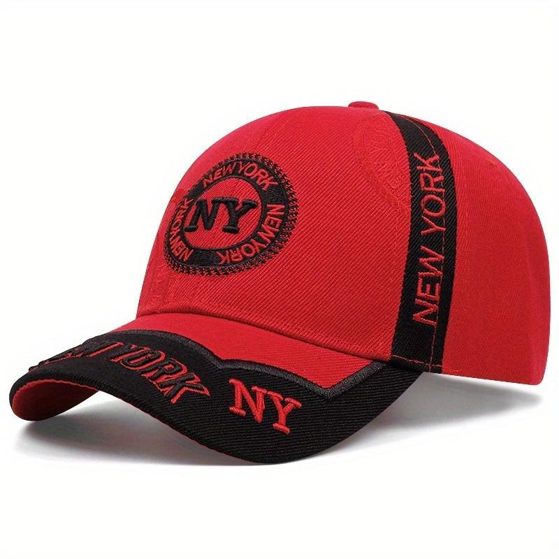 New Men's 3D embroidery Baseball Cap Fitted Cap fishing Snapback Hat for Men Bone Women Gorras Casual Casquette Letter Red Cap