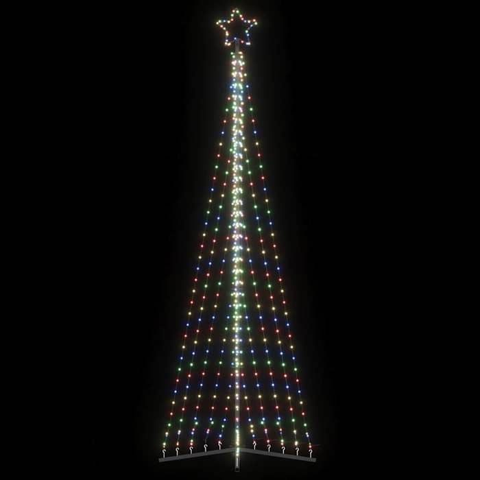 VidaXL Sapin de Noël à LED 495 LED colorées 300,5 cm, lumière de Noël, lumière de Noël LED, lumière de Noël extérieure, 4016439