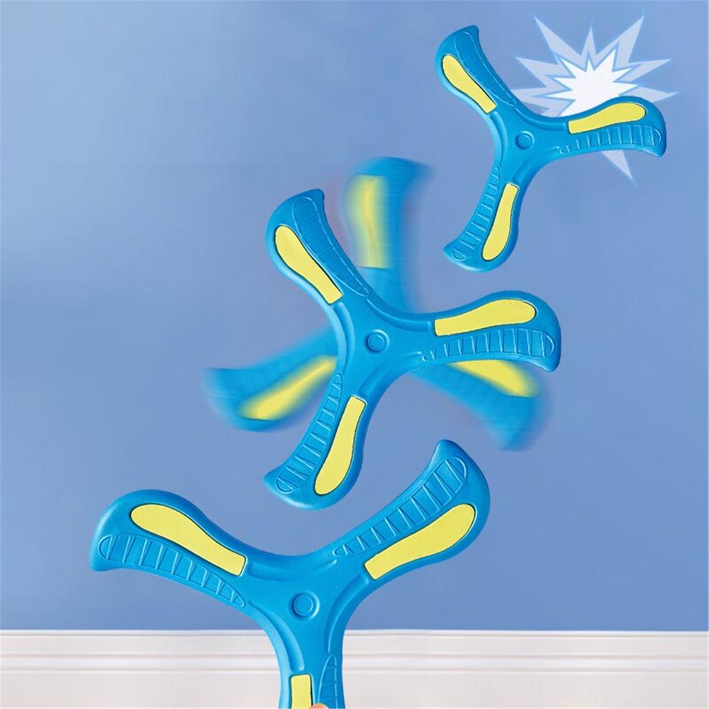Children Boomerang Soft Three-leaf Cross Outdoor Toy Flying Disc Adult-kids Interactive Sports Toy for Puzzle Decompression Gift